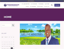 Tablet Screenshot of lifelineministries.net