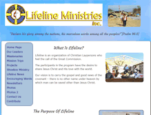 Tablet Screenshot of lifelineministries.com